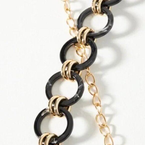 Anthropologie Size Medium/ Large Resin Hoop Chain Belt New With Tags main image 4